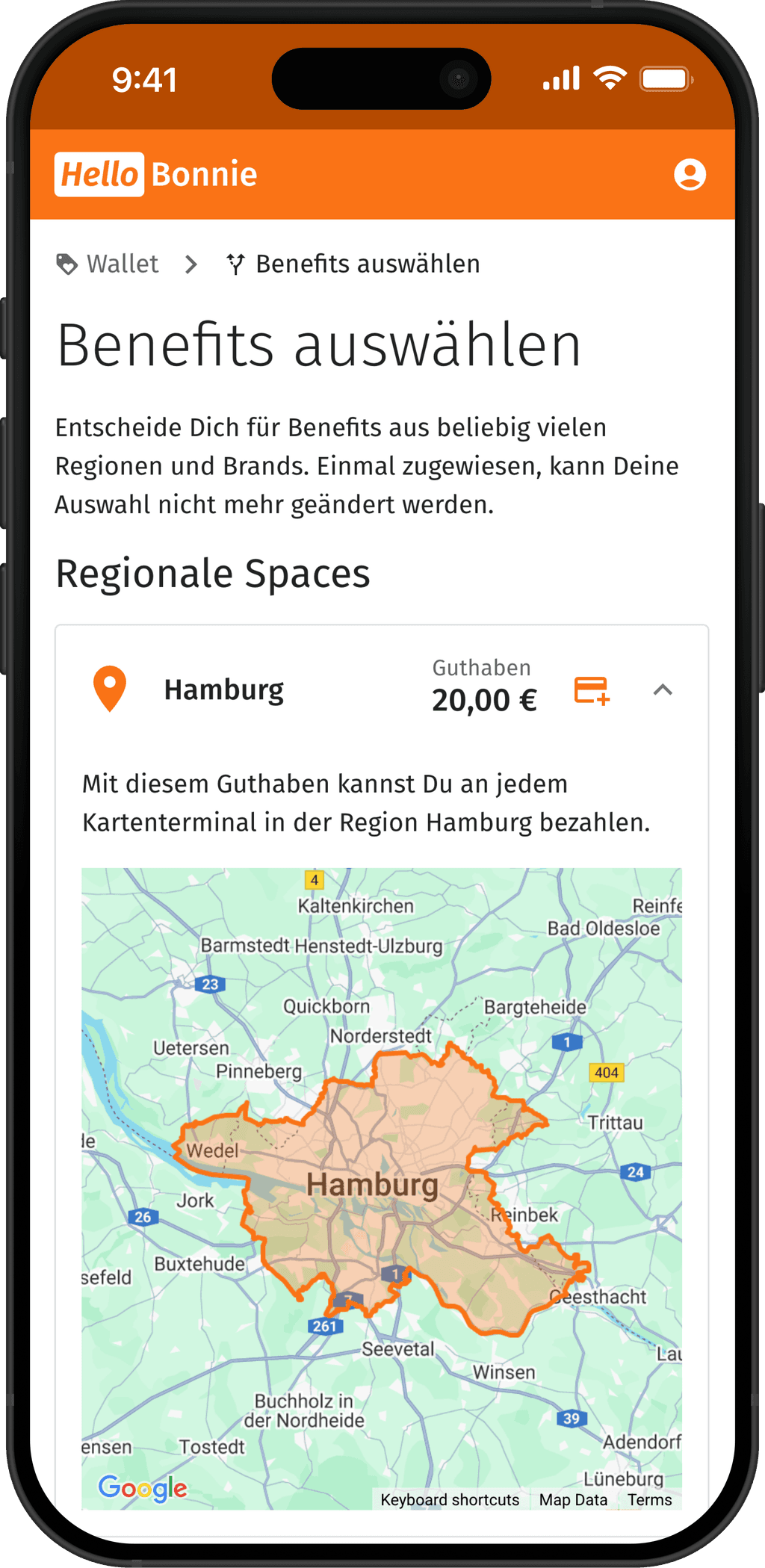 Zu Deinen regionalen Benefits